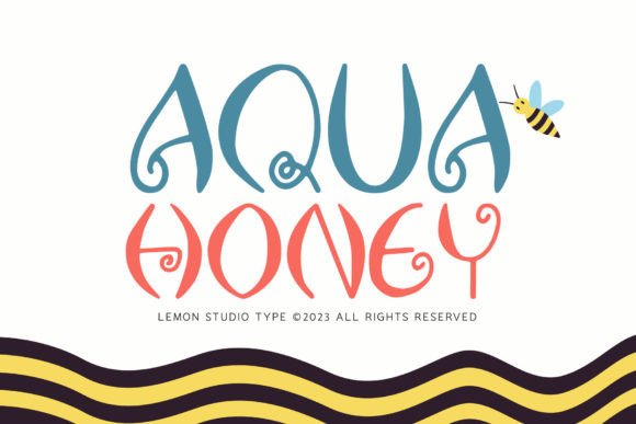 Aqua Honey: A Charming Display Font for Modern Web Design Projects