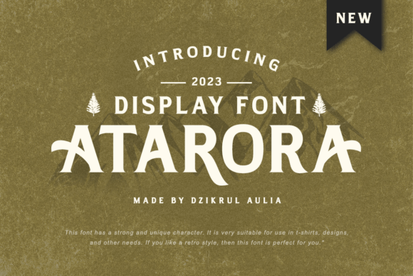 Atarora: A Bold Display Font for Editorial Design Projects
