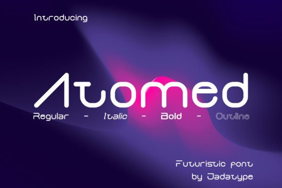 Atomed: A Futuristic Display Font for Modern Editorial Design