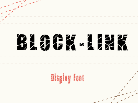 Block-Link Font: Bold Display Typography for Crafters & Sellers