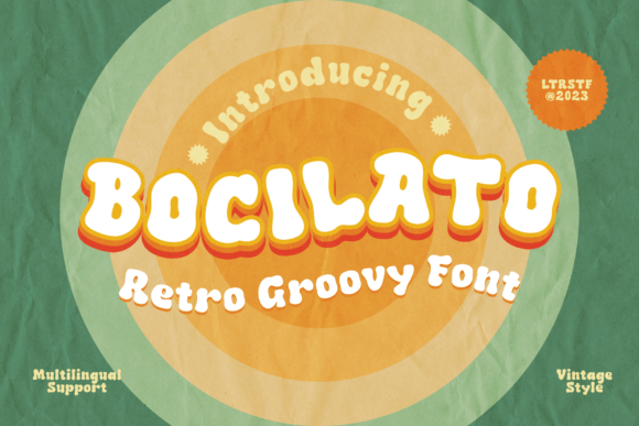 Bocilato: A Playful Vintage-Inspired Font for Creative Branding