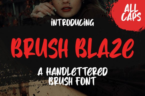 Brush Blaze: A Natural Texture Font for Dynamic Editorial Design