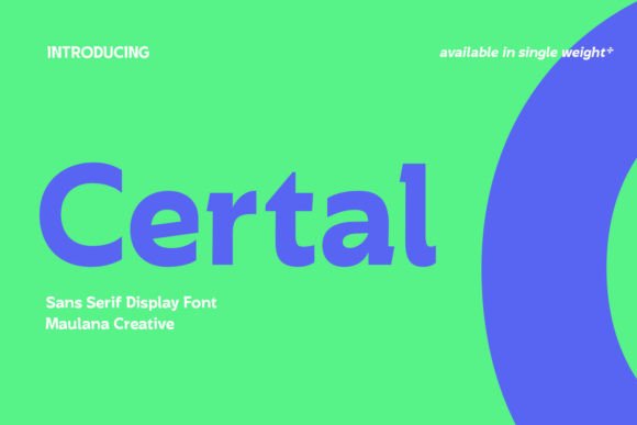 Certal: A Modern Display Font That Elevates Web Design