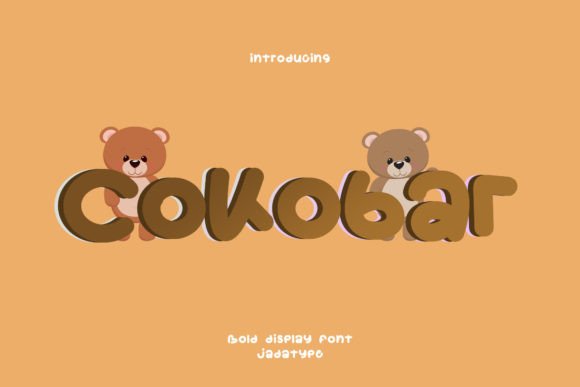 Cokobar: A Playful Display Font for Bold Digital Design