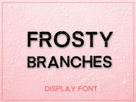 Frosty Branches: A Sharp, Minimalist Typeface for Bold Campaign Designs
