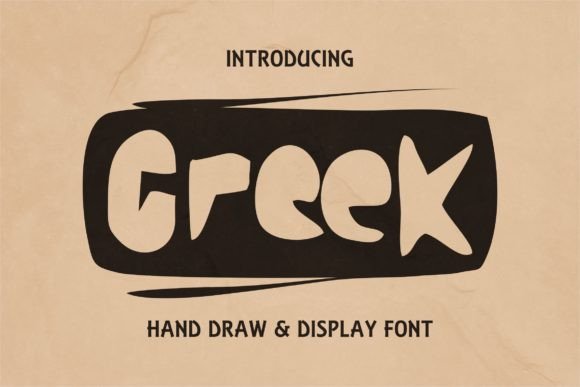 Greek: A Bold Display Font for Playful Editorial Design