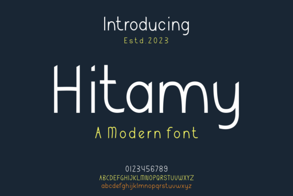 Hitamy Font: A Bold Display Typeface for Modern Branding Projects