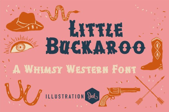 Little Buckaroo Font: Elevate Your Brand with a Bold Display Typeface