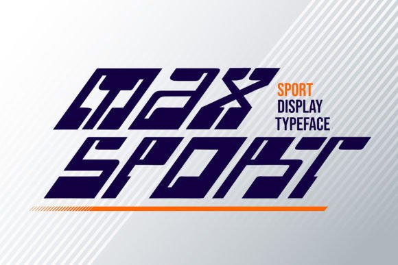 Max Sport: A Bold Display Font for Dynamic Editorial Design
