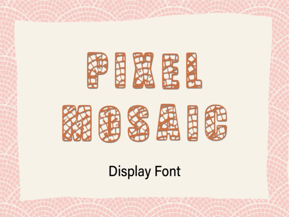 Pixel-Mosaic Font: A Vintage-Inspired Display Typeface for Campaign Visuals