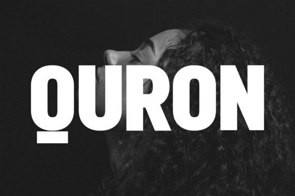 Quron: A Bold Display Font for Modern Editorial Design