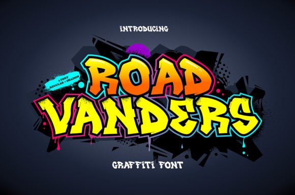 Road Vanders: A Bold Display Font for Edgy Web Design