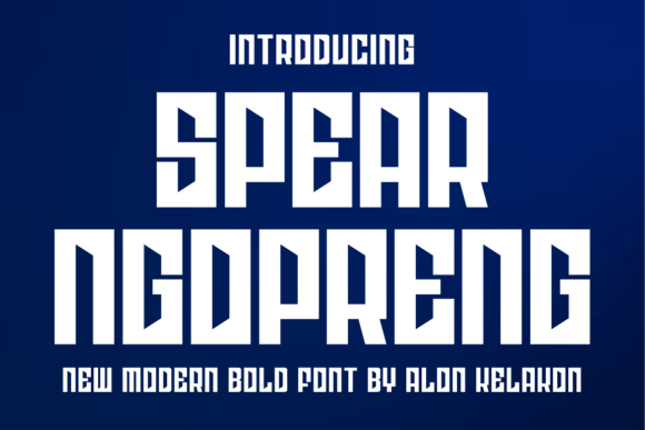 Spear Ngopreng: A Bold Display Font for Modern Web Design