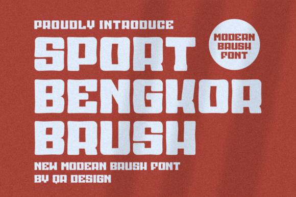 Sport Bengkor Brush: A Bold Display Font for Business Branding